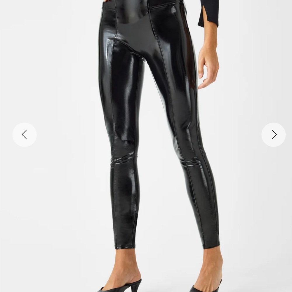 Spanx Black Faux Leather Leggings